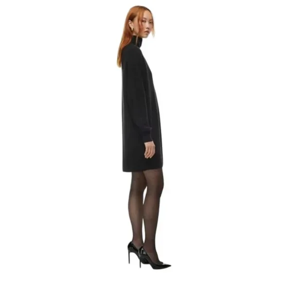 BABATON | Long Sleeve Turtleneck 100% Merino Wool Black Maclean Dress (Size M/L) - Picture 1 of 10